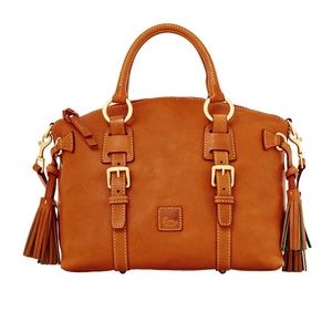 Rooney & Bourke Florentine Medium Satchel-Natural